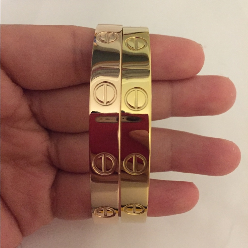 Bundle for 2 pcs bracelets gold and rose gold